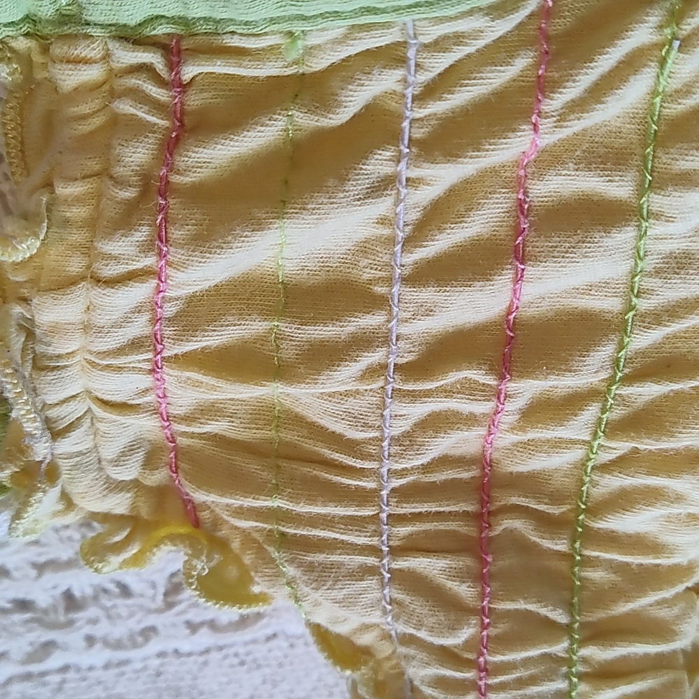 4/$10 Floral Easter Yellow Spring Outfit Dress Shirt/Pants! - Picture 4 of 11